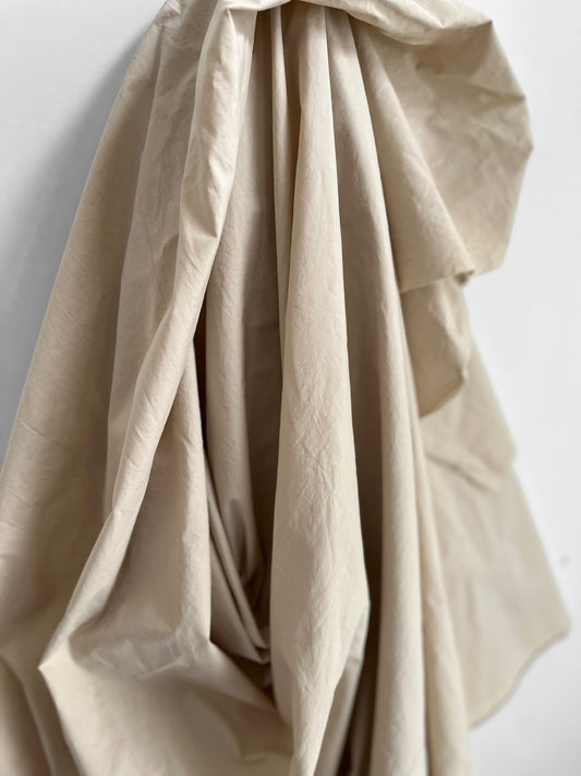 Almond Meal Sandwashed Poplin