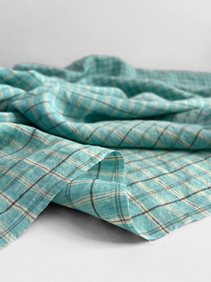 REMNANT 2.2m - Aquamarine Checks