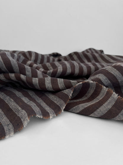 REMNANT 1.8m & 1.1m - Espresso Chunky Stripes 12mm