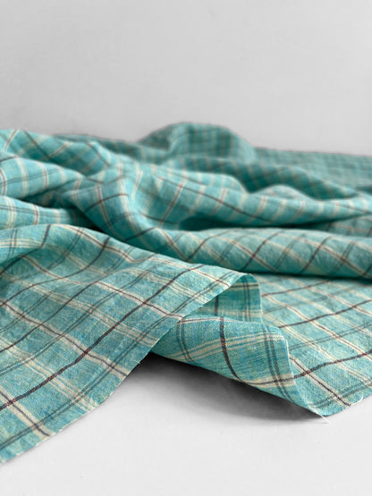 REMNANT 2.2m - Aquamarine Checks