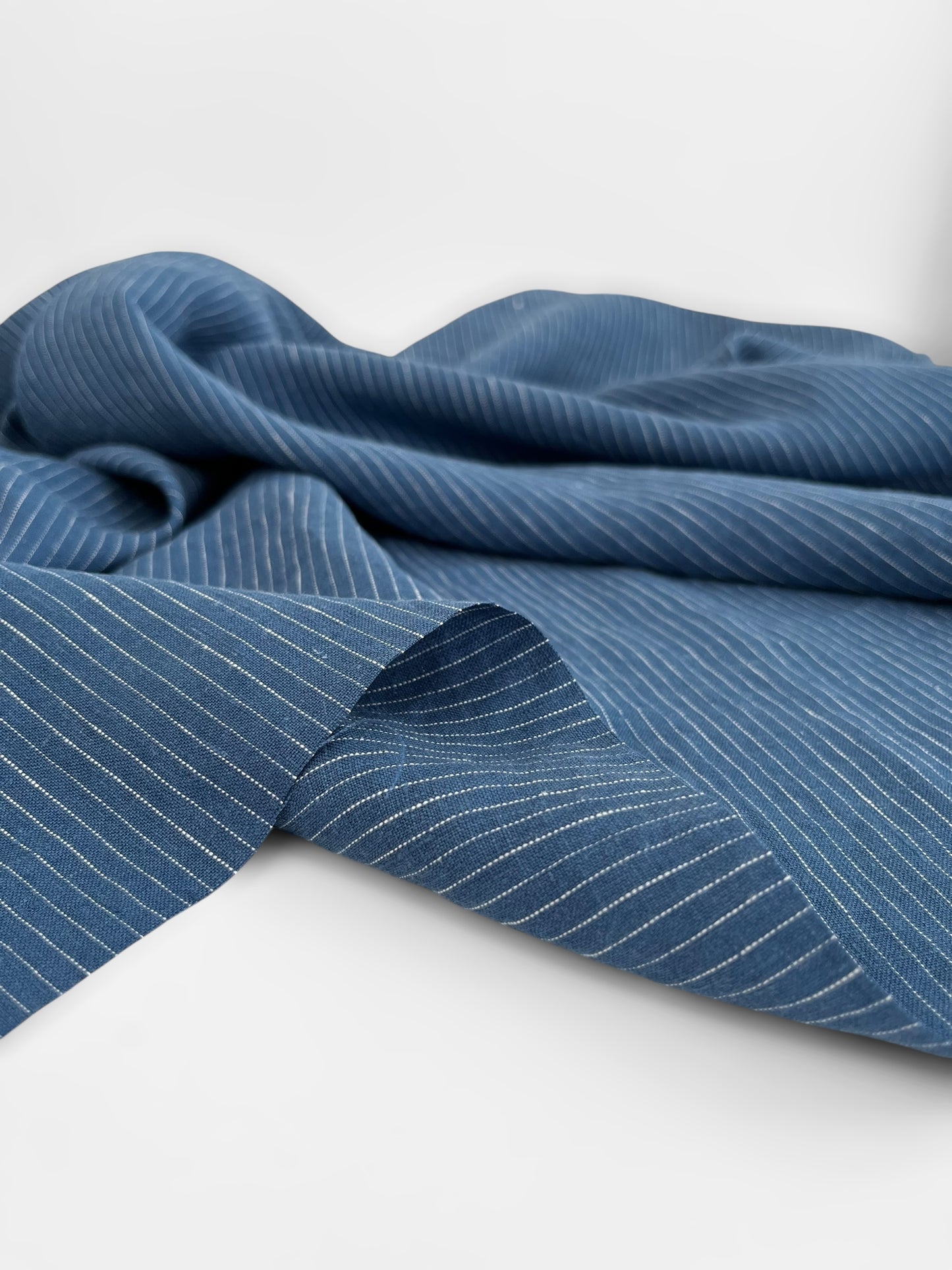 REMNANT 1m - Blue Pinstripes
