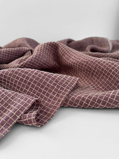 Field Mini Checks - Plum
