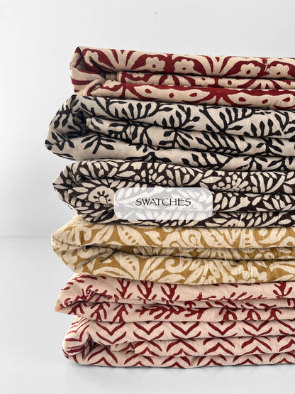 SWATCHES Indian Block Print Cotton